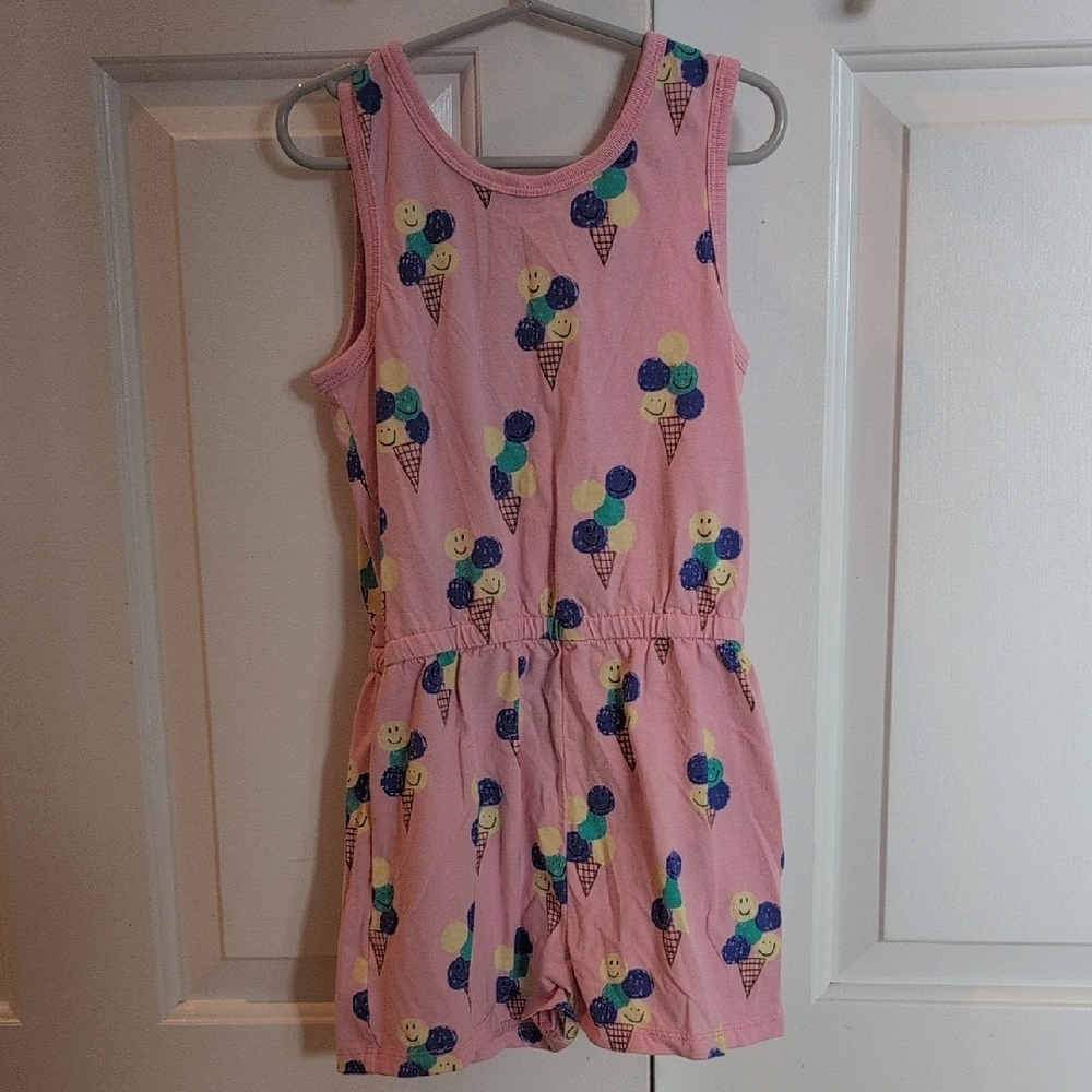 Tea Collection Pink and Blue Floral Jumpsuit